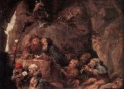 TENIERS, David the Younger Temptation of St Anthony oil
